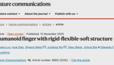 Nature子刊发表！中国地质大学团队研发刚-柔-软结构仿人手指，既能托举20倍自重，也能无损拿捏豆腐蛋黄 