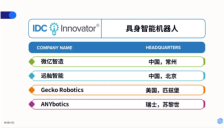 IDC全球具身智能机器人榜单揭晓 微亿智造入选 