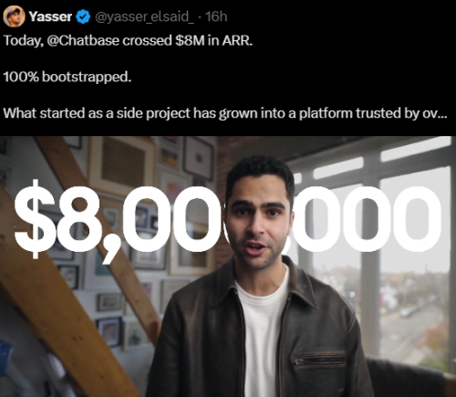 零融资创800万美元ARR，Chatbase副业逆袭打造客户联合创始人级AI智能体