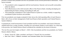 美联储提前完成地区主席任命，防范政治干扰 