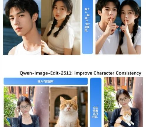 阿里Qwen推出新一代图像编辑模型，人物一致性显著增强