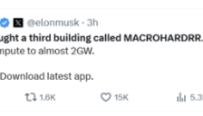 马斯克确认：xAI购入第三栋大楼 训练算力目标2吉瓦 