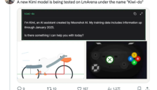 月之暗面新模型Kiwi-do亮相 AI界震动 