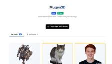 Mugen3D实现100%还原度AI建模革命 
