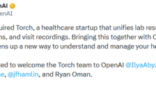 OpenAI加码AI医疗领域 收购医疗初创公司Torch 