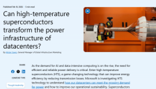 微软研究高温超导技术破解数据中心供电难题 