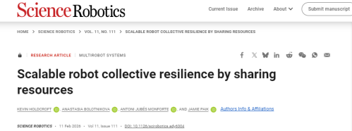 EPFL实现机器人集体共享续命技术