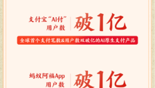 蚂蚁集团AI业务春节提速 支付宝“AI付”与蚂蚁阿福APP用户数双双突破十亿 