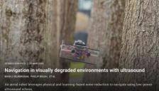 毫瓦级超声波助力手掌大飞行机器人突破浓雾黑暗复杂障碍 