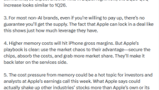 苹果大举采购内存 牺牲利润阻击对手 