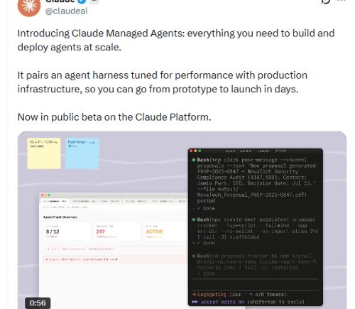Anthropic上线Claude Managed Agents公测版 一站式解决AI代理生产部署问题