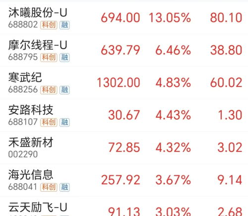 国产AI芯片市场份额已超4成 杠杆资金买入相关个股