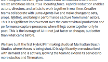 Luma 推出 AI 驱动的制作工作室，首个项目聚焦摩西故事 