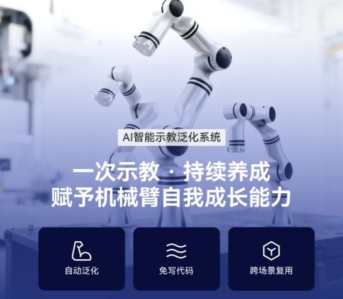 睿尔曼发布AI智能示教泛化系统，赋予机械臂自我成长能力