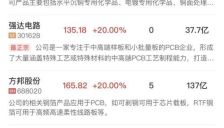 创业板指震荡走高涨近2%，AI硬件股集体反弹，PCB概念领涨 