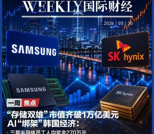 存储双雄市值破1万亿美元，AI深度影响韩国经济；蓝色起源火箭爆炸引发太空股下跌；戴尔股价5月翻倍；美股市值前十已无传统公司