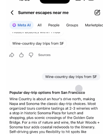 Meta在Facebook推出AI模式搜索 整合多平台公开数据打造智能问答