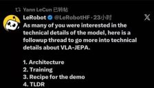 LeCun与谢赛宁转发中关村学院ECCV2026世界模型与VLA共融方案VLA-JEPA 