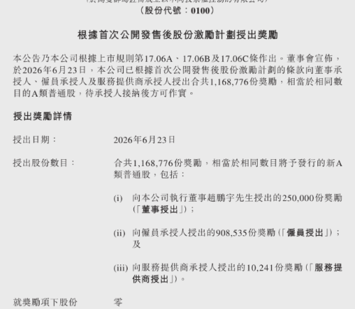 MiniMax宣布6亿港元全员激励计划提振团队信心
