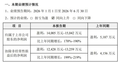 AI算力拉动需求，光库科技上半年归母净利润预增超170%，二季度业绩预计重拾环比正增长
