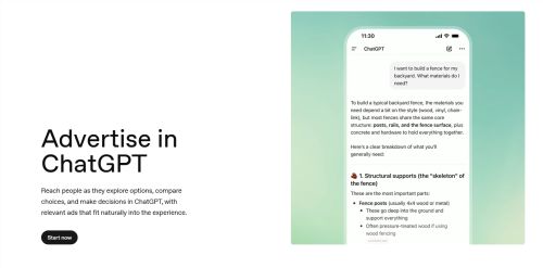 OpenAI 正式在 ChatGPT 中推出广告服务，Best Buy 等率先试水